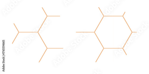 Abstract background vector illustration features a digital hexagon pattern with a geometric, technology-inspired texture and 3D shape