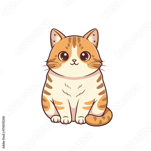 Cute Cartoon Cat Illustration
