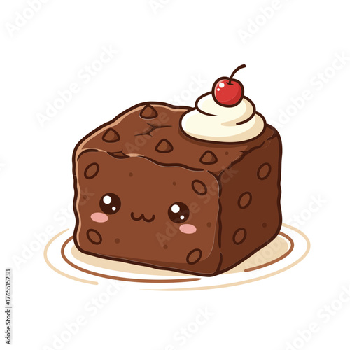 Cute Cartoon Brownies Illustration