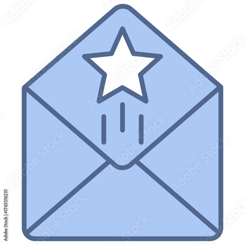 Open Rate Blue Icon