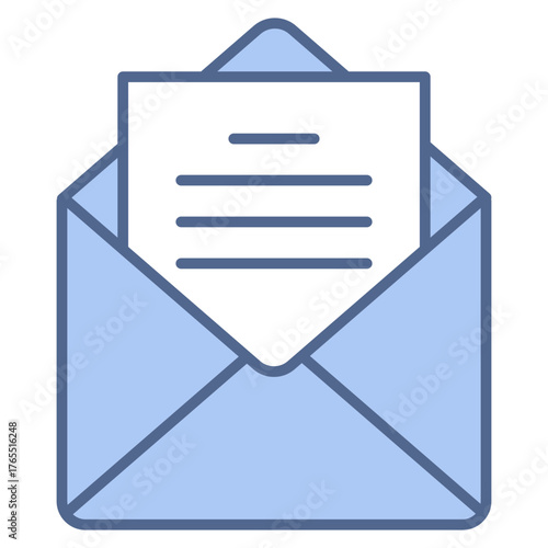 Newsletter Mail Blue Icon
