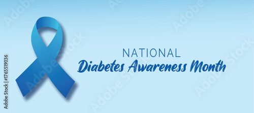 Diabetes awareness month is observed every year in november. banner, greeting card, poster with background