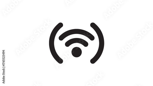 Simple wifi icon flat vector glyph design wireless internet connection symbol for app and web design