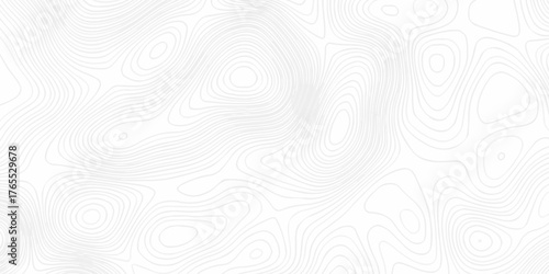 Abstract minimal pattern discovery vector topo map design. creative discovery White wave grid stripe line map topography. vector geographic contour mounted map background.	