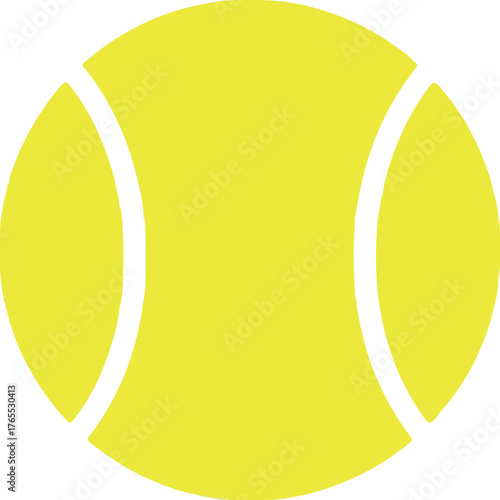 Bright yellow tennis ball ready for action a classic sports icon for games and competitions