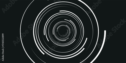 Abstract futuristic technology. Abstract background with dynamic lines and circles. Eps 10