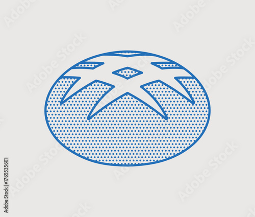 Sourdough bread. Line art, minimalist style. Vector illustration. Bakery collection.