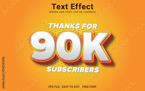 Editable 90k 3d text effect in Illustrator