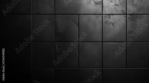 Black tiles background