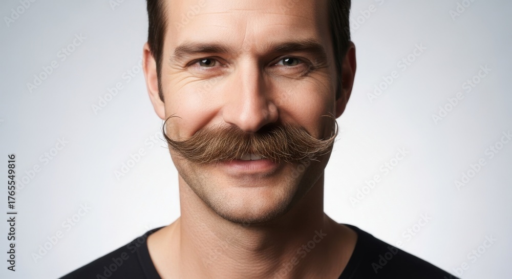 Naklejka premium Movember celebration for men's health awareness with mustache theme