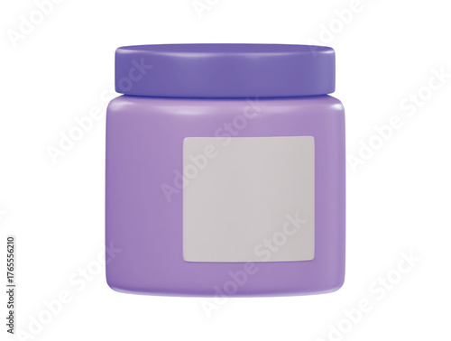 3d face cream icon render
