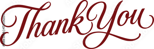 Thank You Scalable SVG Vector Graphic with Editable Paths and Layers for Web, UI Design, Digital Art, and Print Applications