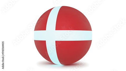Red sphere with a white cross, representing national identity and a sense of patriotism. Free Download Red sphere with a white cross, representing national identity and a sense of patriotism. - GFXLoad