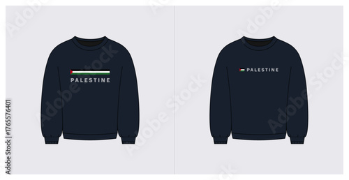 Palestine shirt, sweatshirt, print, Palestine flag design