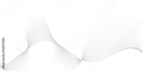 White paper curl vector illustration on a gray blank sheet texture template with a light curve design