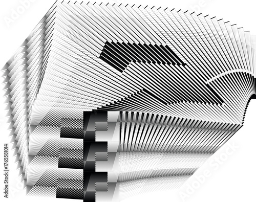 op art modern background, creative dynamic pattern, vector texture