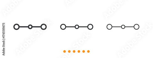 Molecular Structure icon. Thin line icon vector