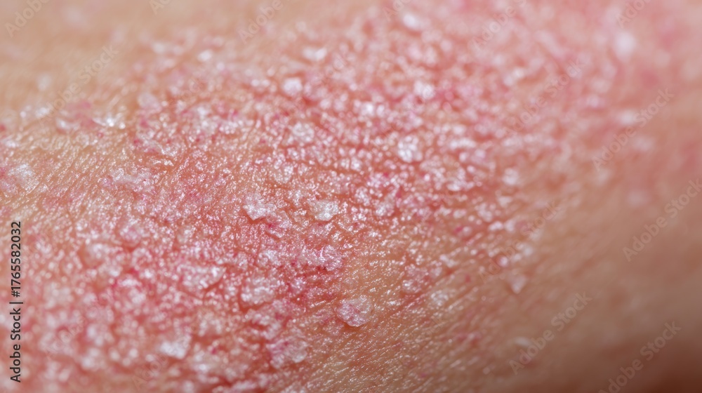Fototapeta premium Close up of human skin affected by a dermatological condition