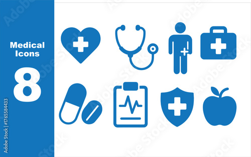 Health Insurance and Medical Finance Line Icons. Policy, Billing, Claims, Costs, and Healthcare Administration Vector Set.