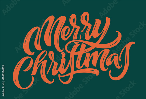 Merry Christmas and Happy New 2026 Year - cute hand drawn doodle lettering postcard. Hello 2026. Holly Jolly, Tis the season.
