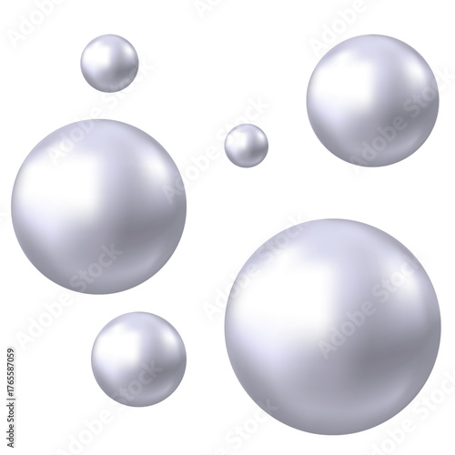 Chrome, silver or aluminum  3d sphere.