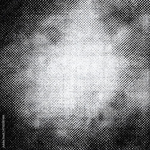 Printed detailed halftone texture overlay with vintage dotted pattern and grunge screen print design
