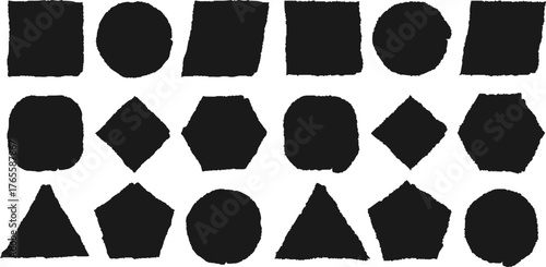 グランジのブラシのフレームセット