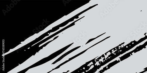 modern.Diagonal brush stroke background. Grunge painted texture. Black and white backdrop with copy space The images are created without the use of any artificial intelligence software at any stage