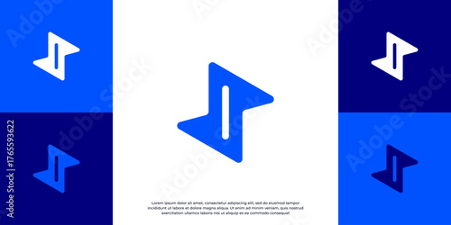 financial growth logo, simple logo vector idea