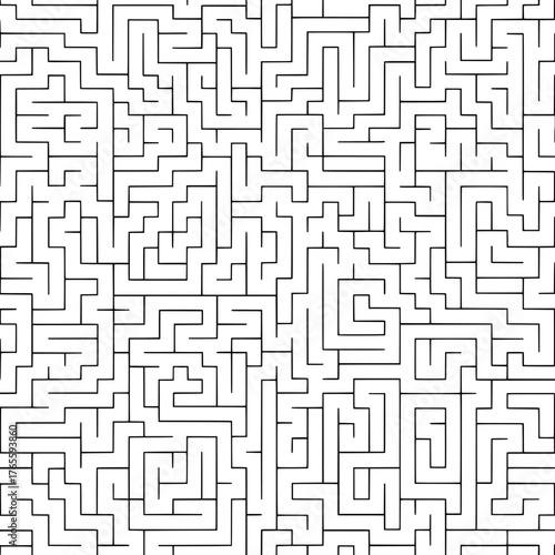 Complex Maze with Abstract Lines