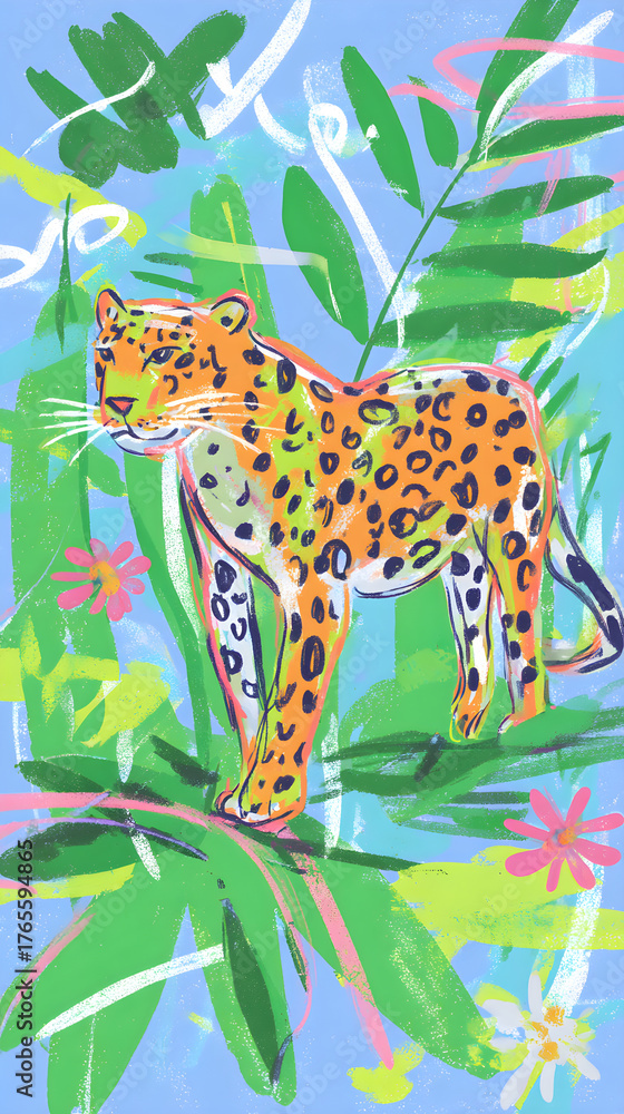 Fototapeta premium a leopard