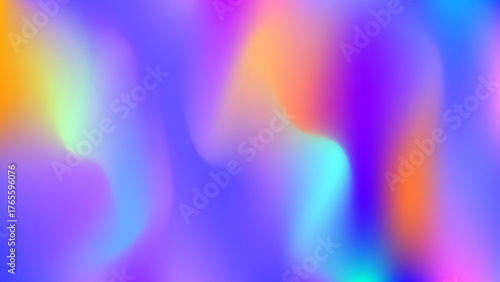 Abstract Gradient Fluid Colorful Background Vector
