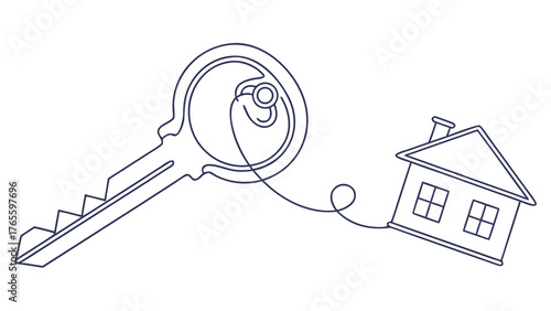 Unlock your dream home with this symbol of ownership and new beginnings, representing a secured future and personal sanctuary.