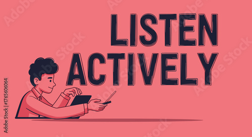 A diligent individual is actively engaged in thoughtful communication, utilizing modern digital devices to enhance comprehension and foster meaningful connections.