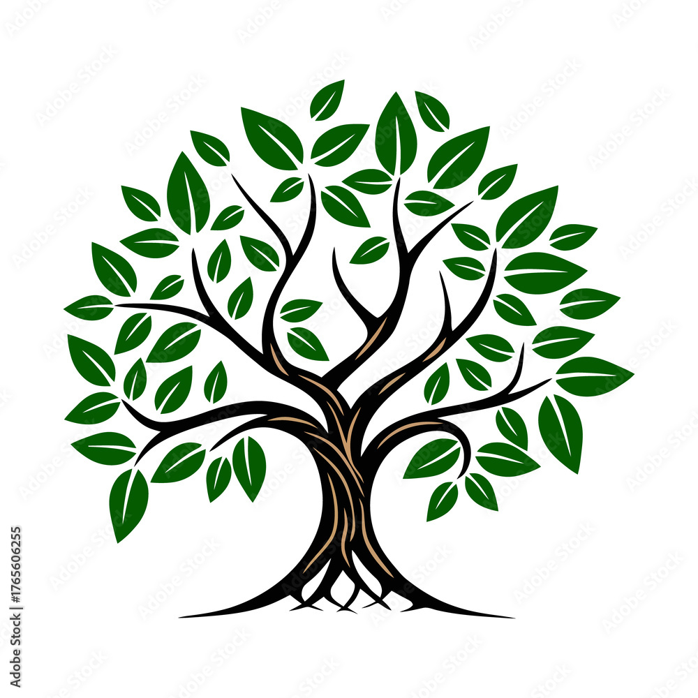 Obraz premium vector tree silhouette