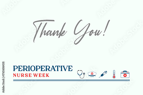 Perioperative Nurse Week holiday concept vector
