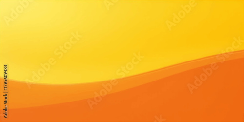 Abstract flowing wave of warm orange and yellow gradient colors creating a vibrant and energetic background