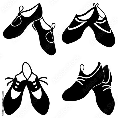 Elegant ballet slipper collection for dance enthusiasts and artistic projects, showcasing grace and style in every step of movement and expression