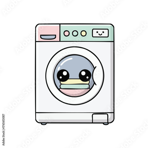 A cute washing machine