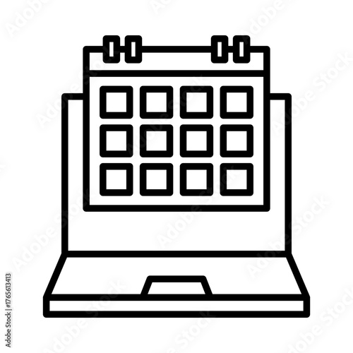 laptop date icon