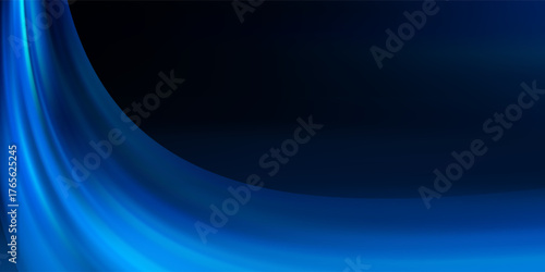 Abstract lines.Neon lines of speed and fast wind. effect of moving at the speed of light. Blue glow effect. Magic shiny line