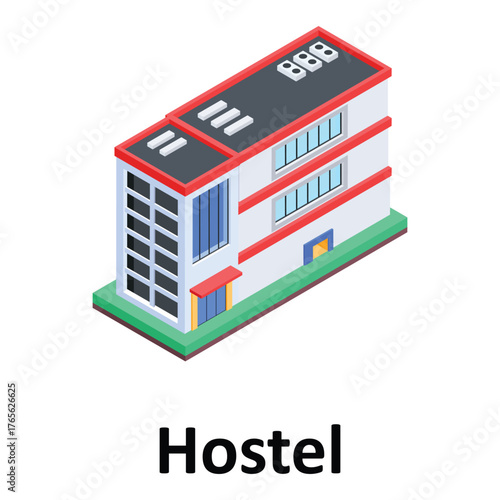 Hostel Vector icon which can easily modify or edit