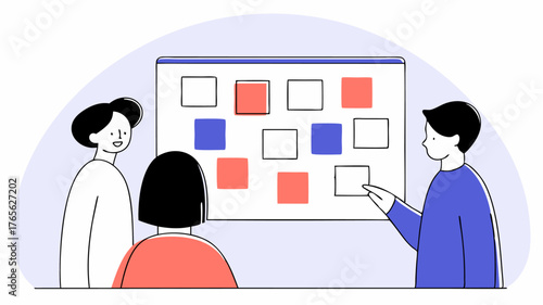 Future Visioning Exercise Participants are grouped into teams using a vision board filled with images and keywords to collaboratively outline their dreams and goals for the