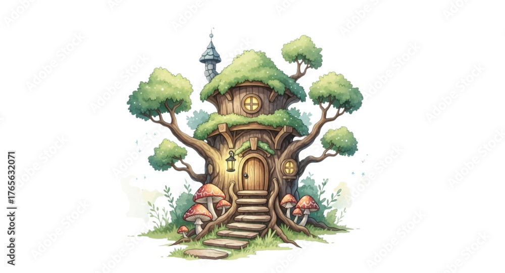 Fototapeta premium Fairy tree house