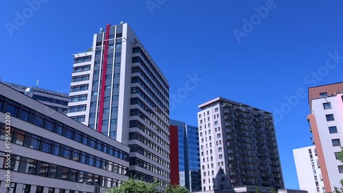 Modern Apartment Buildings in Riga City
