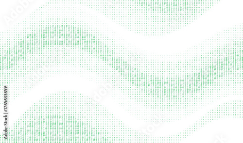 Matrix of Binary Code 0 and 1 with Data Decryption Algorithm Concept for Cybersecurity and Computer Science Themed Graphic Design