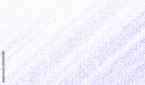 Vector Illustration of Graphic Data Decryption and Coding Hacker Algorithm with Binary Numbers in Digital Technology Concept