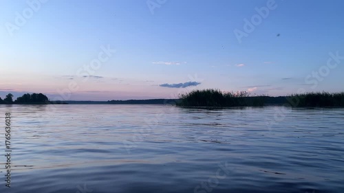 Peaceful Sunset Moment Over Baltic Lake