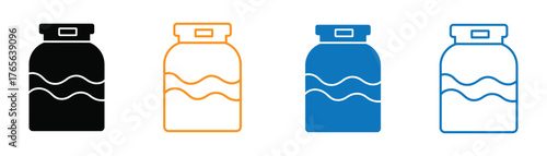 Colorful minimalist bottles with wavy liquid lines, perfect for wellness brands, creative drink concepts, or modern apothecary designs, vibrant and eye catching