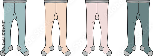 Colorful Baby Tights Set Cute Leggings for Infants and Toddlers